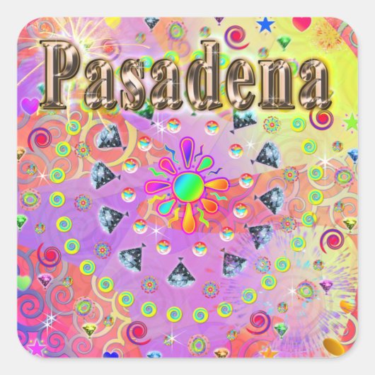Pasadena Lucky Golden Sticker (Voorkant)