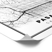 Pasadena Map Poster (Hoek)