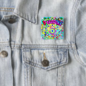 Pasadena Mystic Dance Vierkante Button 5,1 Cm (In situ)