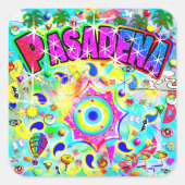 Pasadena Mystic Dance  Vierkante Sticker (Voorkant)