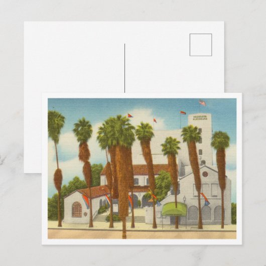  Pasadena Playhouse Californië jaren 1940 Briefkaart (Voorkant / Achterkant)