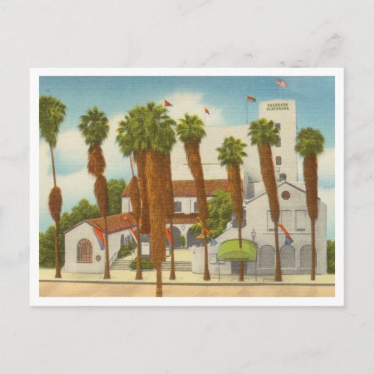  Pasadena Playhouse Californië jaren 1940 Briefkaart (Voorkant)
