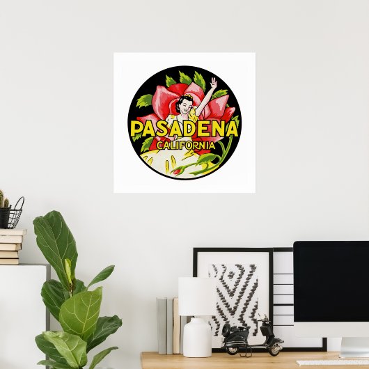 Pasadena Poster (Thuiskantoor)