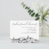 Pasadena repetitie diner uitnodigen Behuizing Kaar Informatiekaartje (Staand voorkant)