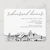 Pasadena repetitie diner uitnodigen Behuizing Kaar Informatiekaartje (Voorkant)