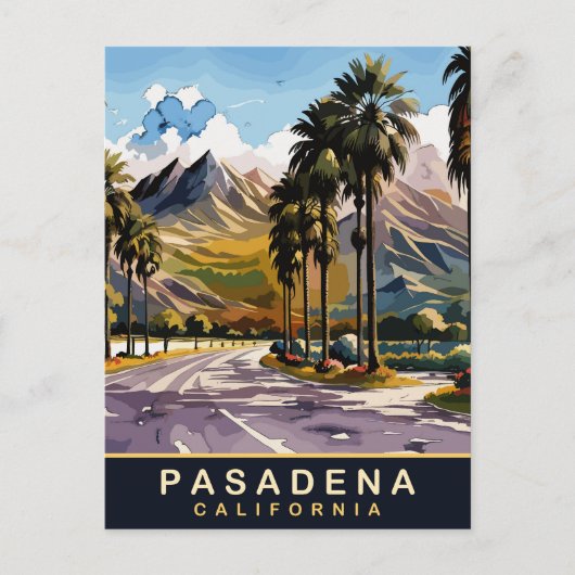 Pasadena, Residental Area, Californië Briefkaart (Voorkant)