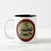 Pasadena Roasting Co. Tweekleurige Koffiemok (Links)