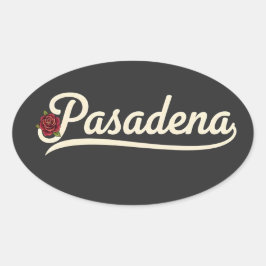 Pasadena Roos Ovale Sticker