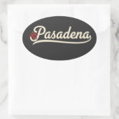 Pasadena Rose  Ovale Sticker (Tas)