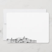 Pasadena Skyline Sketch Gepersonaliseerde notitiek Notitiekaartje (Achterkant)