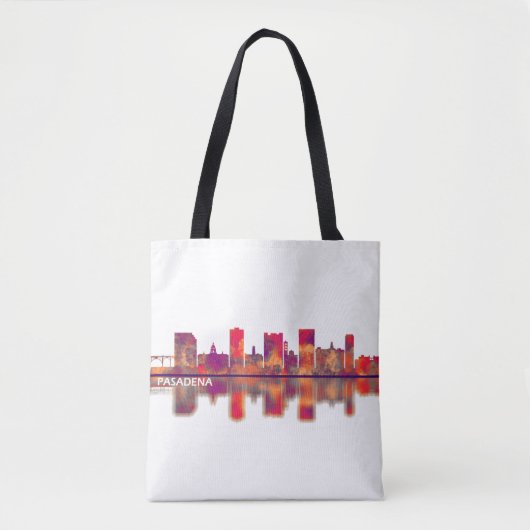 Pasadena Skyline Tote Bag (Voorkant)