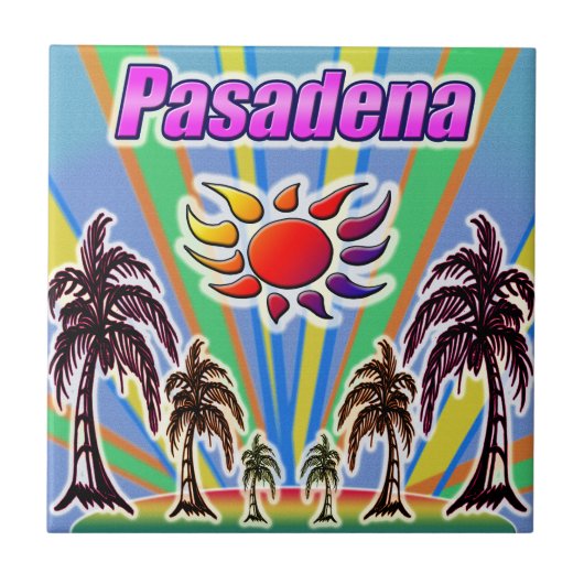 Pasadena Summer Love Tegeltje (Voorkant)
