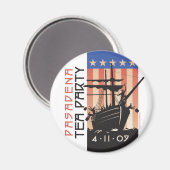 Pasadena Tea Party Magneet (Voorkant / Achterkant)