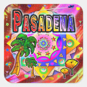 Pasadena Tropical Friends Sticker (Voorkant)