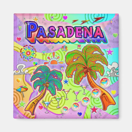 Pasadena Vacation Target Magnet (Voorkant)