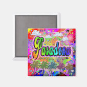 Pasadena Vista Express Magnet (Voorkant / Achterkant)