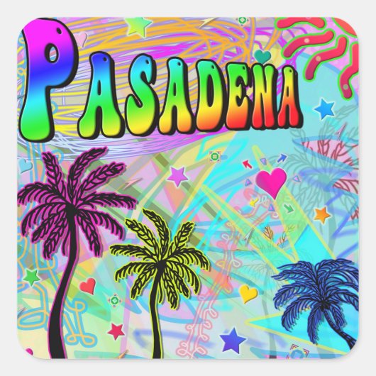 Pasadena Vivid Romance Sticker (Voorkant)