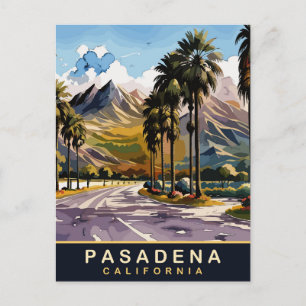 Pasadena, woonwijk, Californië Briefkaart