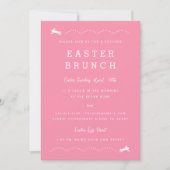 Pasaster Brunch Bunny | Uitnodiging voor paasparti (Voorkant)