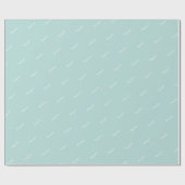 Pasblauw en wit modern patroonpapier cadeaupapier (Vlak)