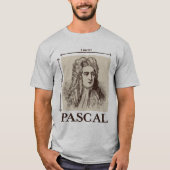 Pascal = 1 newton per vierkante meter wiskunde gra t-shirt (Voorkant)