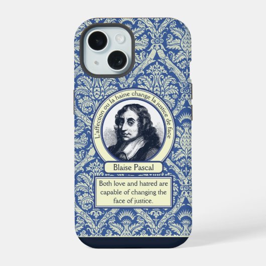 Pascal judicious iPhone 15 case (Achterkant)