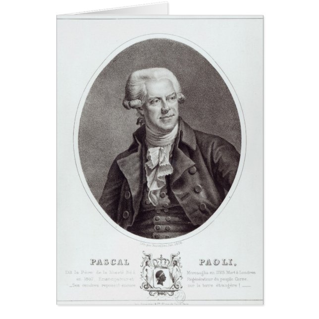 Pascal Paoli, 1872 (Voorkant)