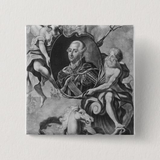 Pascal Paoli Vierkante Button 5,1 Cm (Voorkant)