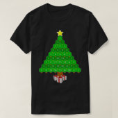 Pascal Triangle Wiskunde kerstboom T-shirt (Design voorkant)