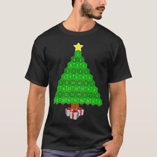 Pascal Triangle Wiskunde kerstboom T-shirt