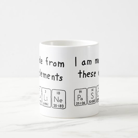 Pascaline periodieke lijstnaam mok (Center)