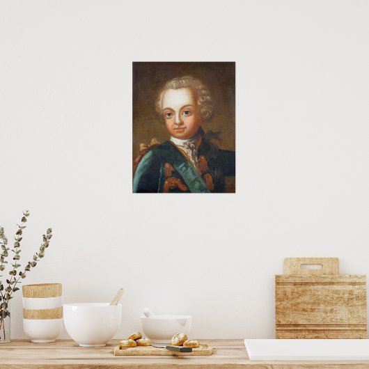Pasch - Gustav III van Zweden Poster (Keuken)