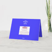 Pascha פֶּסַח Zaadtafel met Dierenkaart Bedankkaart (Achterkant)