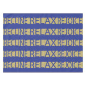 Pascha 52/70" tafelkleed "RRR blauw/goud" (Voorkant (Horizontaal))