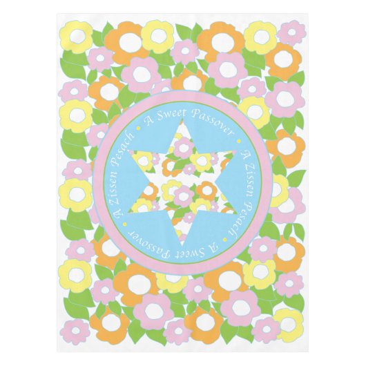 Pascha "52" x 70" tafelkleed "Een lief pascha" (Voorkant)