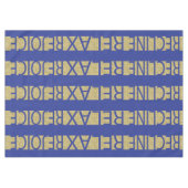 Pascha 60/84"Tafelkleed Pascha R & R Bl/Gld Tafelkleed (Voorkant (Horizontaal))