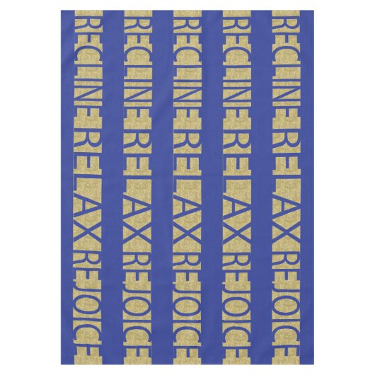 Pascha 60/84"Tafelkleed Pascha R & R Bl/Gld Tafelkleed (Voorkant)