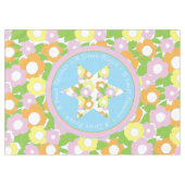 Pascha 60" x 84" tafelkleed "Een lief pascha" (Voorkant (Horizontaal))