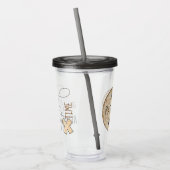 Pascha Acryl Tumbler 16 oz Het is Afikomen Tijd Acryl Drinkbeker (Links)