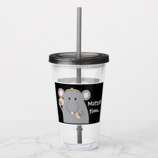 Pascha Acryl Tumbler 16 oz Matzah Muistijd Acryl Drinkbeker (Voorkant)