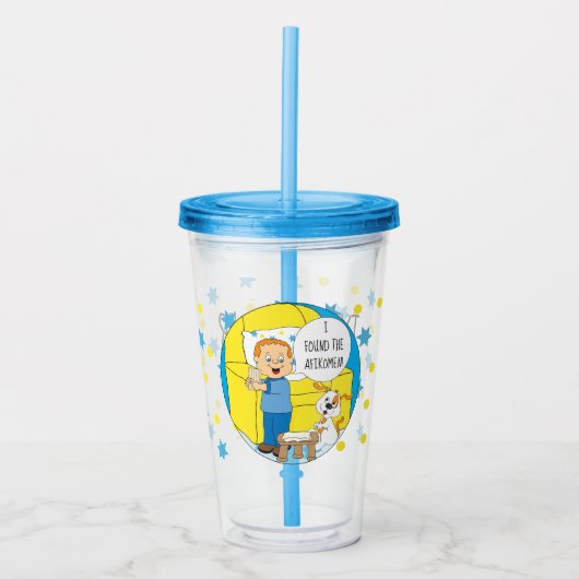 Pascha Acryl Tumbler Hij vond de Afikomen Drinkbeker (Voorkant)