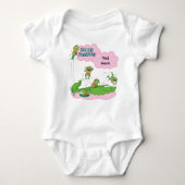 Pascha Baby Girl Bodysuit "Hoppy Pascha" (Voorkant)