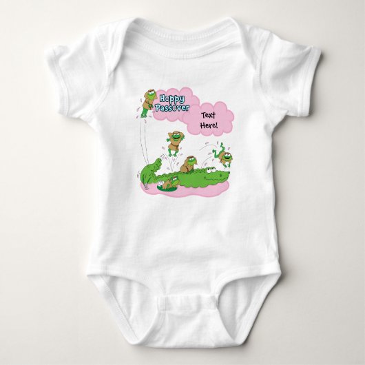 Pascha Baby Girl Bodysuit "Hoppy Pascha" (Voorkant)