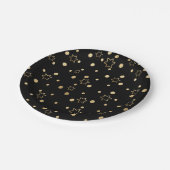 Pascha Black Gold Stars Papieren Bordje (Gekanteld)