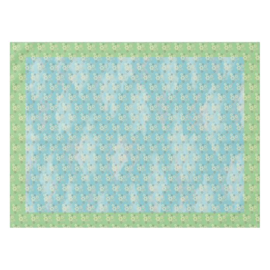 Pascha Blauwe en Groene Ster van David Tafelkleed (Voorkant (Horizontaal))