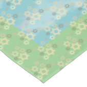 Pascha Blauwe en Groene Ster van David Tafelkleed (Gekanteld)