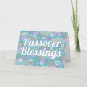 Pascha Blessings Hedendaagse Folie Vakantie Kaart (Voorkant)