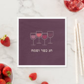 Pascha Chag Kasher V'Sameach Wijnbeker Servet (Insitu)