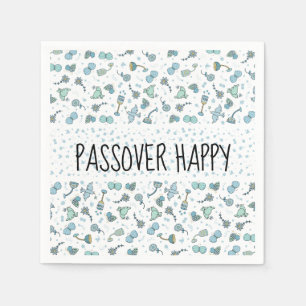 Pascha Cocktail servetten grillige Seder Patroon