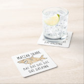 Pascha Daiaynu Matzah Shark Kartonnen Onderzetters (Insitu)